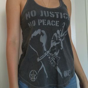 No Justice, No Peace OBEY Tank